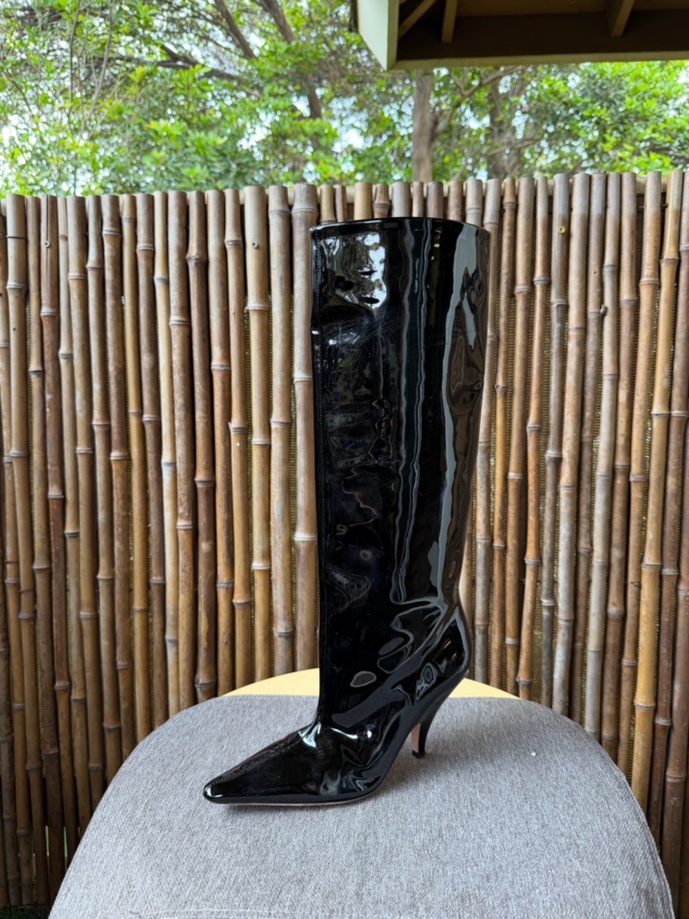 BALLY pull up knee high boots